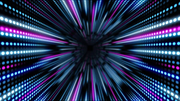 Disko tünel. LED diyotlar panel öğelerinin, garland arka plan.