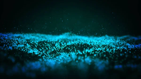 Arka aydınlatma, toz, parçacık ve karanlık bir arka plan üzerinde parlama.