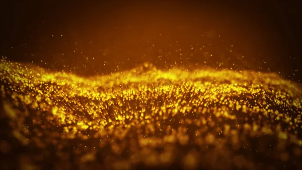 Arka aydınlatma, toz, parçacık ve karanlık bir arka plan üzerinde parlama.
