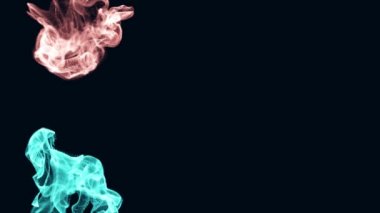 Sıvı parçacıkların patlama.