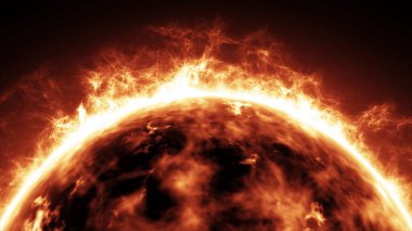 Gerçekçi güneş yüzey.