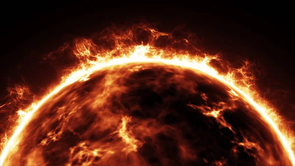 Реалистичная поверхность Солнца . — стоковое фото