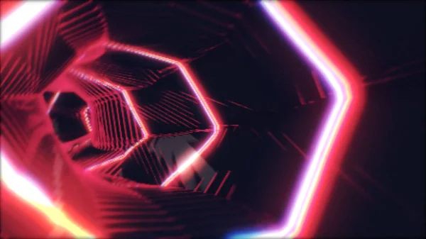 soyut ışık tüneli.