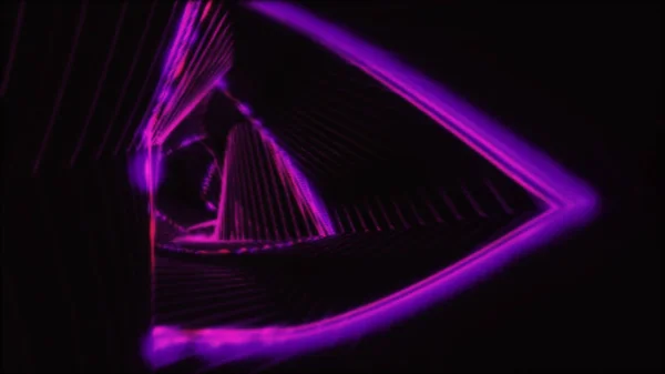 Abstract light tunnel. Retro disco lights. — Stock Photo, Image