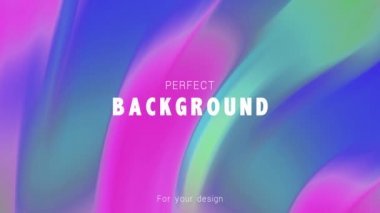 Renkli hareket dalgalı arka plan 4k soyut 3d render. Metin, tasarım ve sunum için mükemmeldir. Soyut dalgalar ve girdaplar.