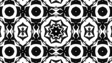 4k Kaleydoskopik döngü. Klasik stil Mandala sanat animasyon motifli arkaplan.