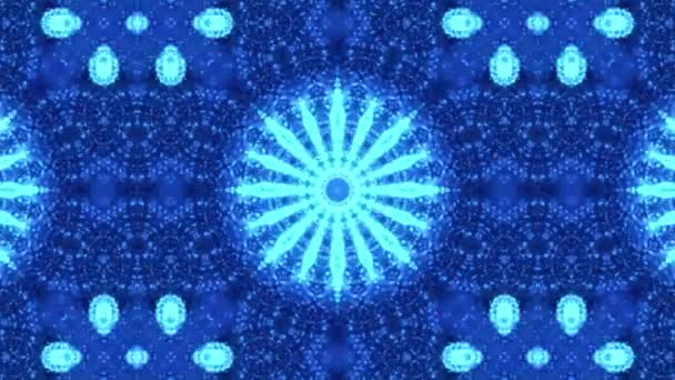 Boucle kaléidoscopique 4k. Style vintage Mandala art animé motif fond .