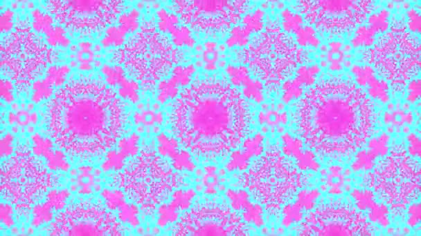 4k Kaleidoscopic loop. Vintage style Mandala art animated pattern background. — Stock Video