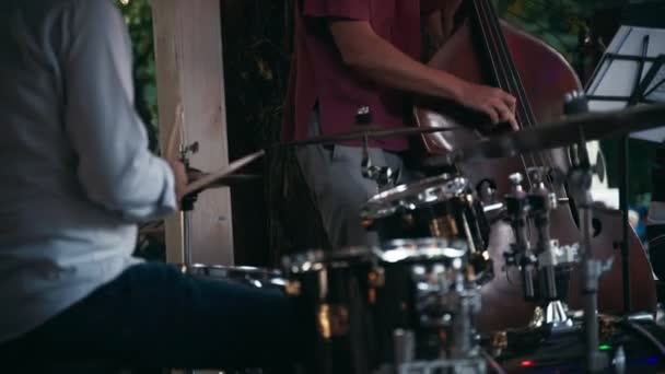 Bir Jazz grubunun canlı performansı — Stok video