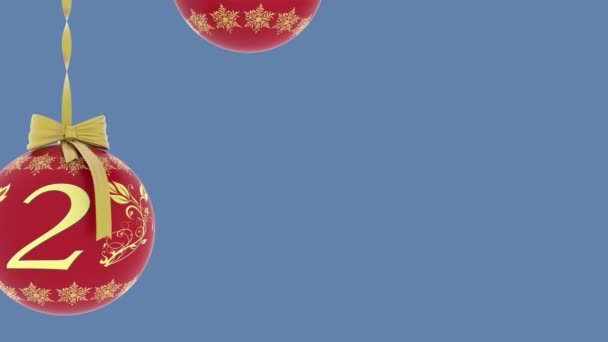   Illustration 3D - Vidéos. Nouvel An 2019 Décoration de Noël  