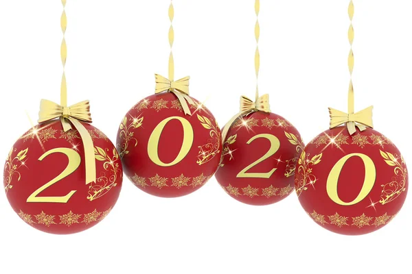 Ilustração Ano Novo 2020 Decoração Natal — Fotografia de Stock