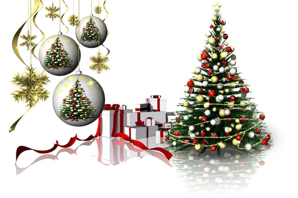 Christmas Christmas Gifts Christmas Decorations — Stock Photo, Image