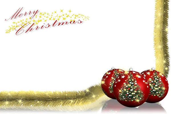 Vánoce Vánoční Dekorace Prostorem Pro Text Veselé Vánoce — Stock fotografie
