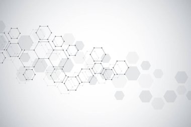 Altıgen yanarak bahislerin doğru geometrik kökenli. Soyut moleküler yapısı ve kimyasal elementler. Tıp, bilim ve teknoloji kavramı.