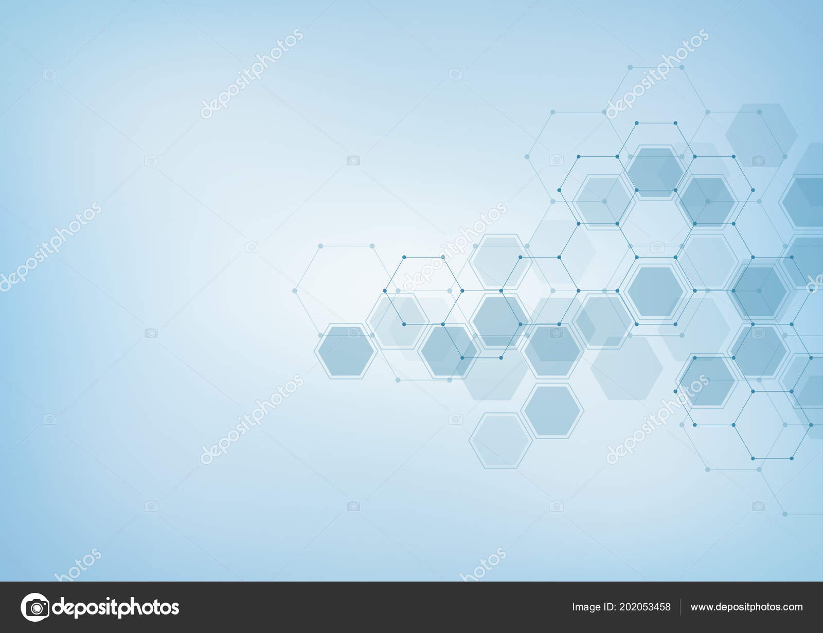 medical background from hexagons