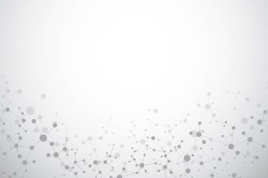 Moleküler yapı arka planı. Molekül DNA ile soyut arkaplan.