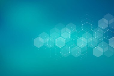 Moleküler yapısı arka plan. Arka plan molekülün Dna ile. Altıgen yanarak bahislerin doğru ile geometrik şekil