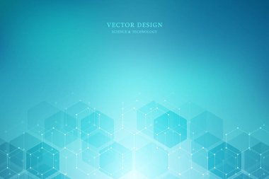 Altıgen yanarak bahislerin doğru çizmek için tıp, bilim ve dijital teknoloji. Moleküler yapısı ve kimyasal bileşikler ile geometrik arka plan