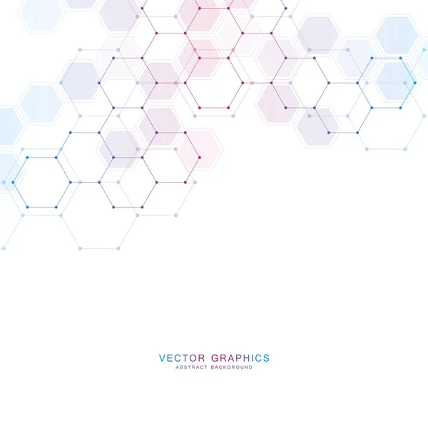 Technologie Médicale Arrière Plan Vectoriel Scientifique Structure Moléculaire Composés Chimiques — Image vectorielle