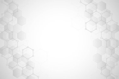 Moleküler yapısı ve kimyasal elementler. Soyut molekülleri arka plan. Bilim ve dijital teknoloji kavramı. Bilimsel ve teknolojik tasarım vektör çizim.