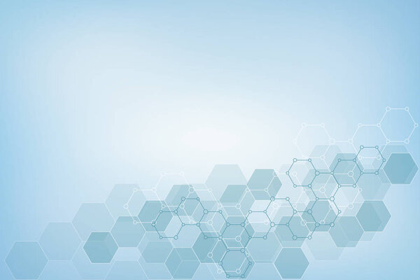 Молекулярная структура и химические элементы. Абстрактные молекулы фона. Концепция науки и цифровых технологий. Векторная иллюстрация для научно-технического проектирования
.