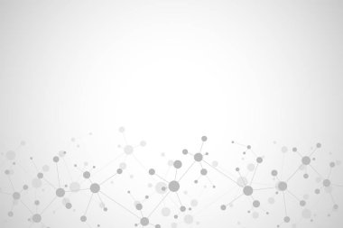 Moleküler yapıları ve neural ağ ile soyut geometrik doku. Molekülleri Dna ve genetik araştırma. Pleksus arka plan. Vektör çizim tıbbi, bilimsel ve teknolojik tasarım için.