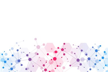 Moleküler yapıları ve neural ağ ile soyut geometrik doku. Molekülleri Dna ve genetik araştırma. Pleksus arka plan. Gösterim amacıyla tıbbi, bilimsel ve teknolojik modern tasarım.