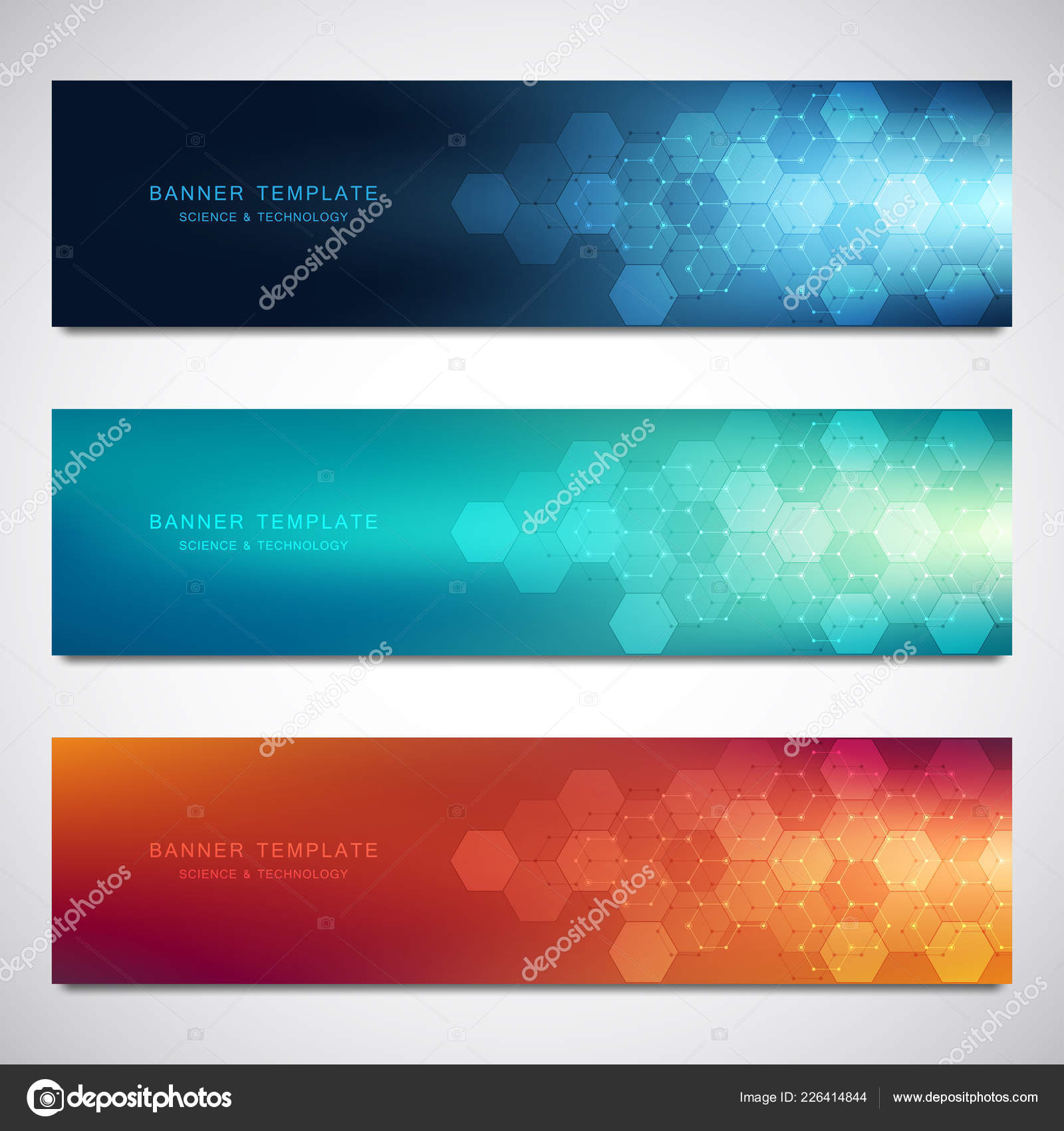 Set of vector banners and headers for site with medical background and  hexagons pattern. Abstract geometric texture. Modern design for decoration  website and other ideas. Stock Vector by ©bestbrk 226414844, image size:1600x1700
