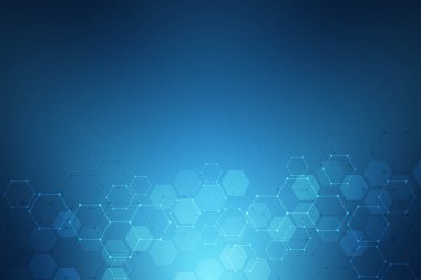 Moleküler yapıları ve altıgen yanarak bahislerin doğru öğeleri. Soyut geometrik arka plan molekülleri ve iletişim ile. Altıgen yanarak bahislerin doğru desen tıp ya da bilim ve teknoloji tasarım için.