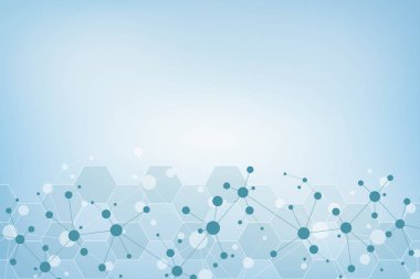Moleküler yapıları ve neural ağ ile soyut geometrik doku. Molekülleri Dna ve genetik mühendisliği. Fütüristik yapay zeka kavramı. Teknolojik ve bilimsel modern tasarım.