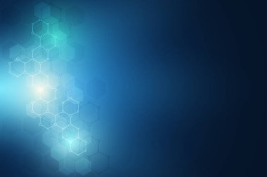 Moleküler yapıları ve altıgen yanarak bahislerin doğru öğeleri. Soyut geometrik arka plan molekülleri ve iletişim ile. Altıgen yanarak bahislerin doğru desen tıp ya da bilim ve teknoloji tasarım için.