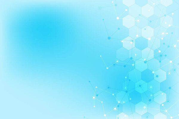 Абстрактная геометрическая текстура с молекулярной структурой и нейронной сетью. Молекулы ДНК и генетические исследования. Фон сплетения. Векторная иллюстрация для медицинского, научного и технологического дизайна
.