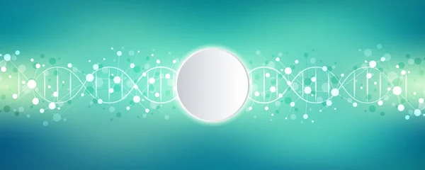 DNA-streng en moleculaire structuur. Genetische manipulatie of laboratoriumonderzoek. Achtergrondstructuur voor medisch of wetenschappelijk en technologisch ontwerp. — Stockfoto