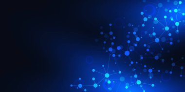 Teknoloji ve yenilik arka plan moleküler yapıları ve neural ağ ile. Molekülleri Dna ve genetik mühendisliği. Teknik ve bilimsel kavram.