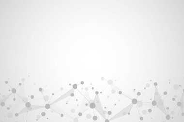 Teknoloji ve yenilik arka plan moleküler yapıları ve neural ağ ile. Molekülleri Dna ve genetik mühendisliği. Teknik ve bilimsel kavram.