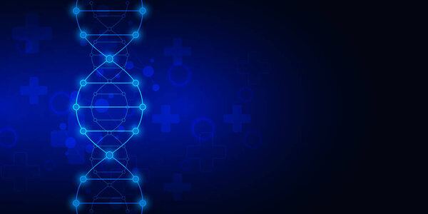 Нити ДНК и молекулярная структура. Генная инженерия или лабораторные исследования. Фон текстуры для медицинского или научно-технического дизайна.