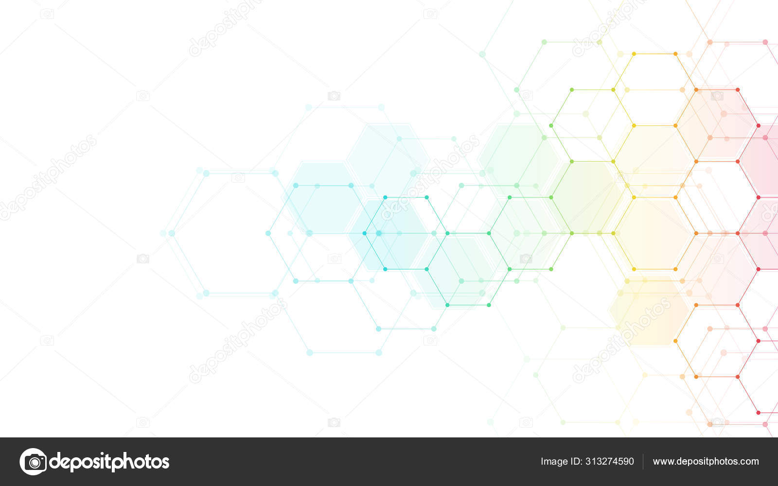 Abstract medical background with hexagons pattern. Concepts and ideas ...