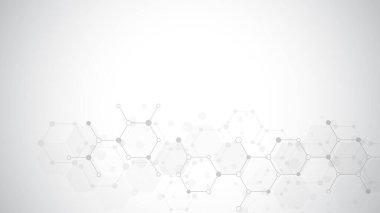 Moleküllerin soyut arka planı. Moleküler yapılar veya kimya mühendisliği, genetik araştırma, yenilik teknolojisi. Bilimsel, teknik veya tıbbi kavram.