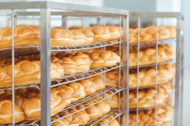 Dükkanda ekmek satmak.