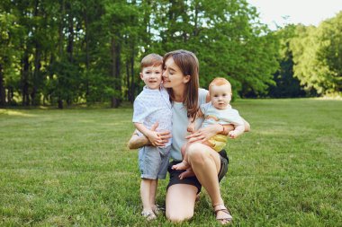 Yaz Park çocuk anne. 