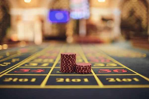 Conceito de jogo de mesa de roleta de casino . — Fotografia de Stock