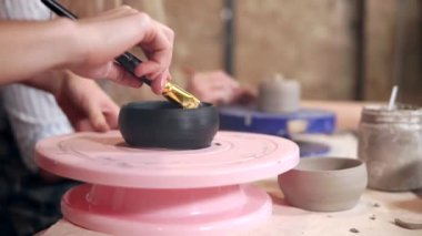 Boyama bitmiş kil prodcut.