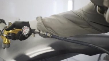 Boyama sonra net ceket ile kaplama araba kaputu