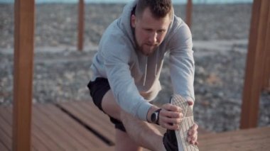 Açık egzersiz sırasında egzersiz Adam