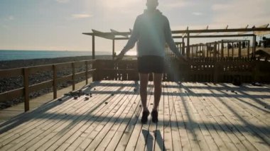 Atlama halatıyla akşam antrenmanı