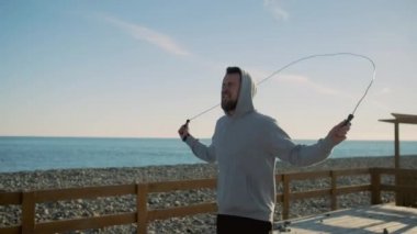 İp atlama egzersizi bitiriliyor