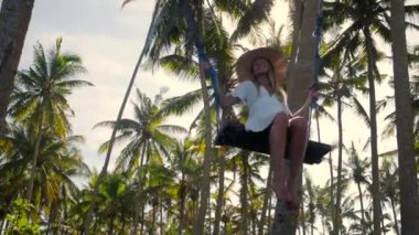 Palmiyeler arasında sallanırken ve hayal kurarken