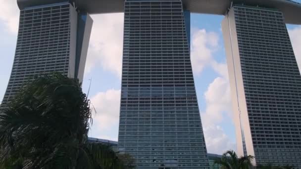Hotel de lujo Marina Bay Sands en Singapur — Vídeos de Stock