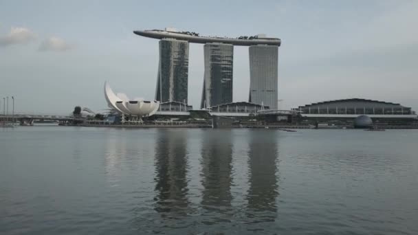 Skyline Singapour avec Marina Bay Sands — Video