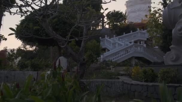 Ho Quoc Pagoda jelenet Buddha szobor, Vietnam — Stock videók